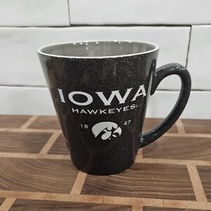 University of Iowa Hawkeye Speckled  Bistro Ceramic Coffee Tea Mug